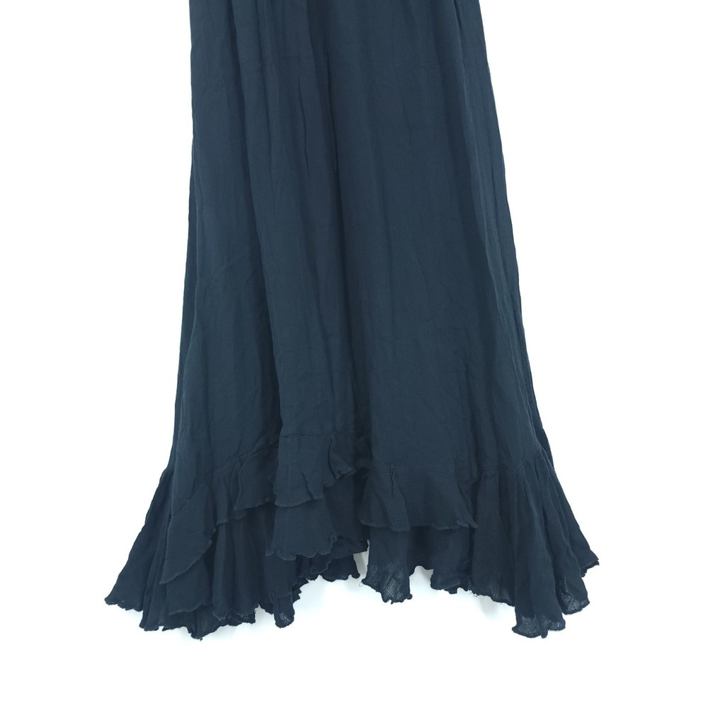 Free People Black Lace-Trim Maxi Dress - Picture 7 of 12